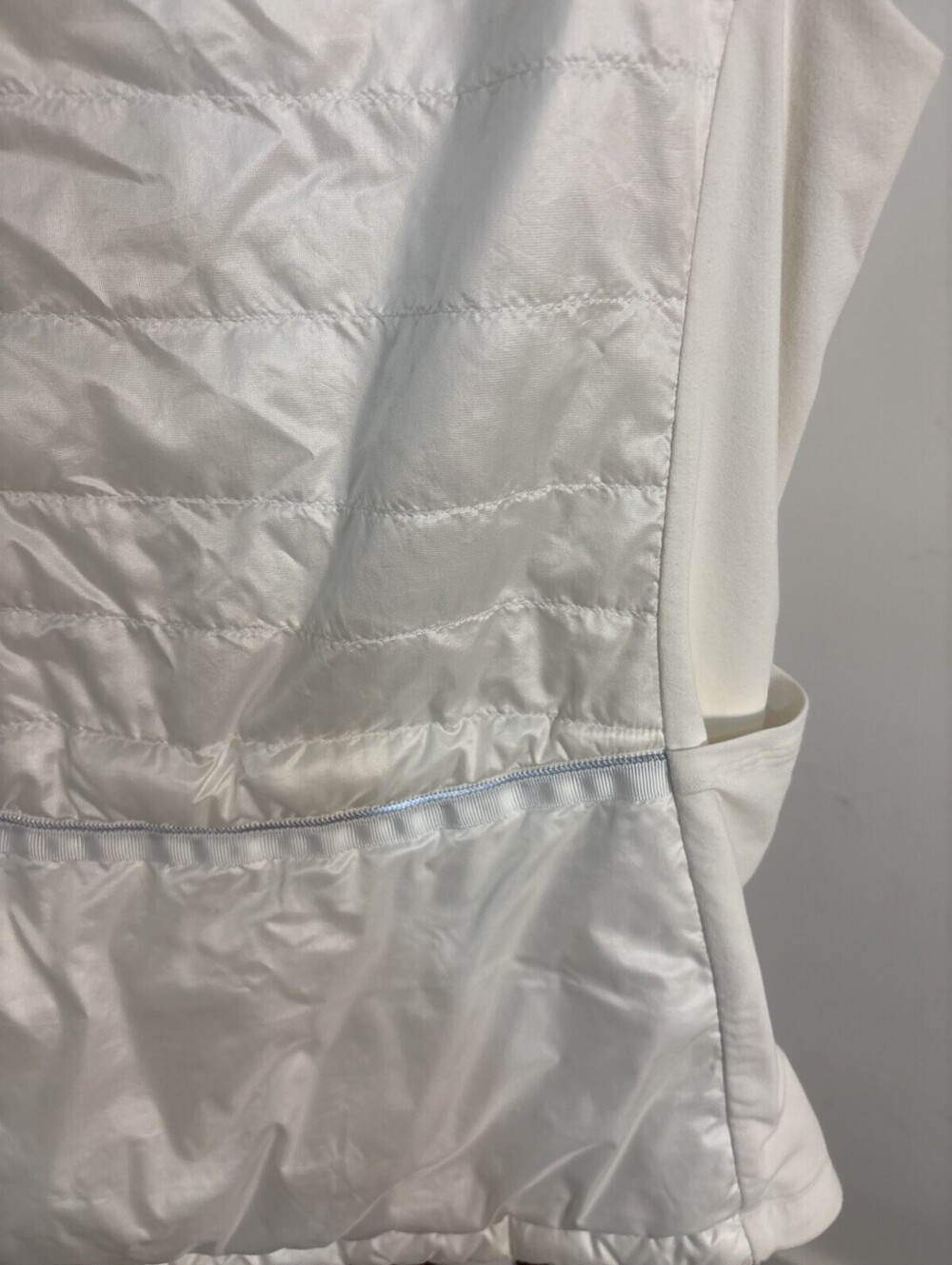 Lululemon Down For A Run Vest II White Goose Down Puffer Vest Size 12 - Picture 9 of 15